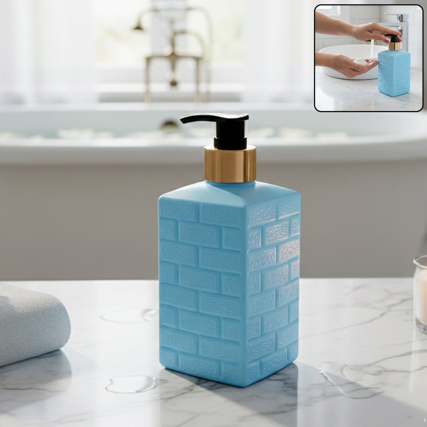 Plastic Soap Dispenser Pump Bottle (1 Pc)