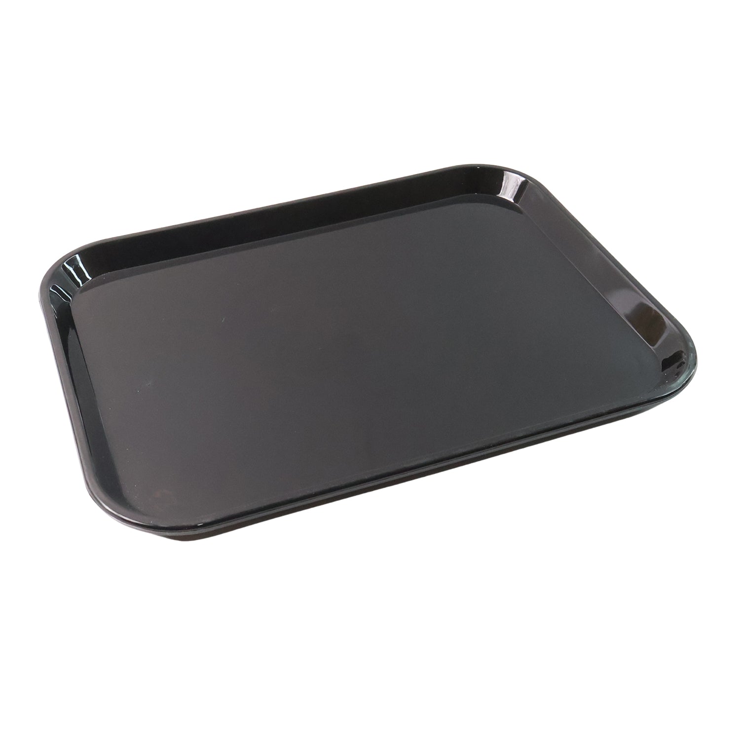 Plastic Serving Tray  Plate  40  30 Cm (1 Pc  Black)