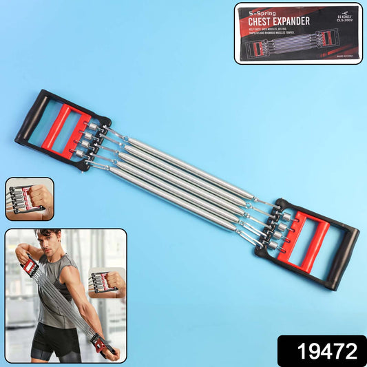 5-spring Chest Expander For Home Workout