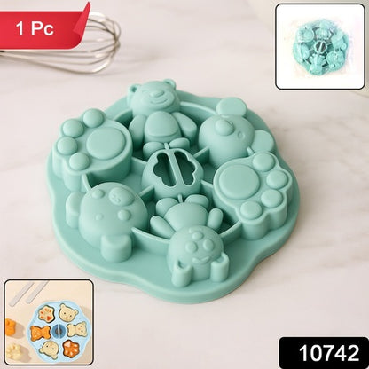 Premium Food-grade Silicone Kids Cartoon Shape Chocolate Jelly  Candy Mold (1 Pc)