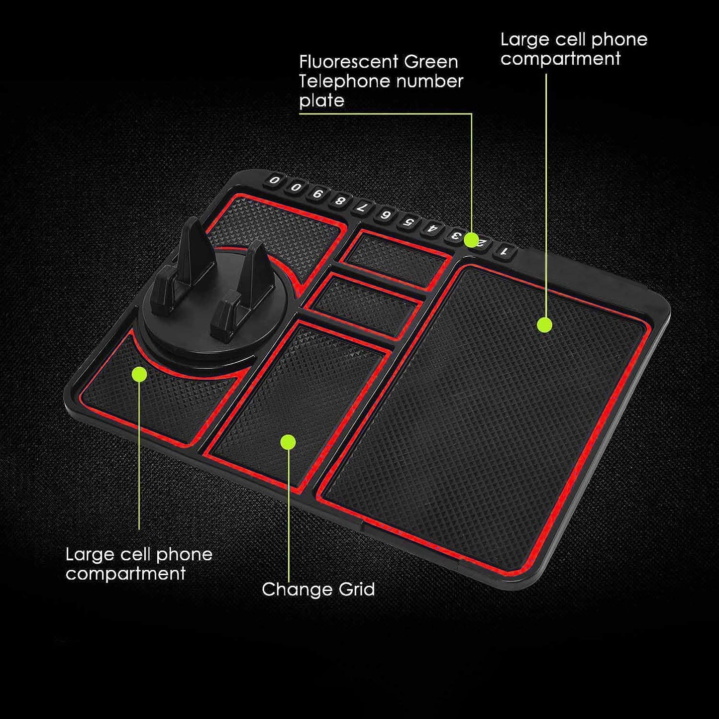 Car Dashboard Mat  Mobile Phone Holder Mount