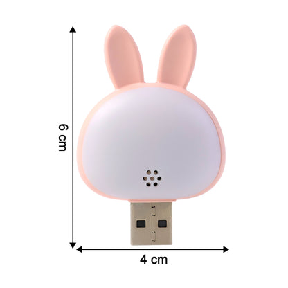 Cute Usb Rabbit Night Light With Sound  Voice Activation