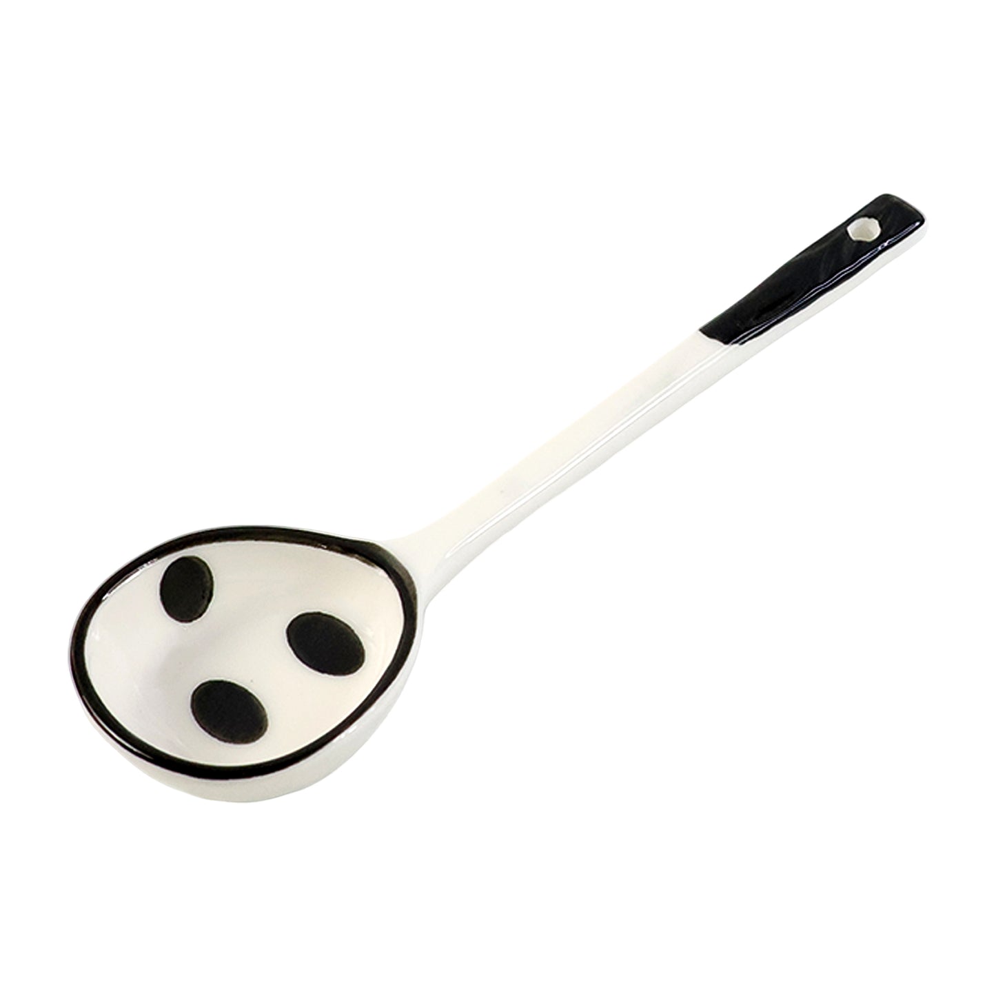 Premium 17 Cm Heat-resistant Ceramic Soup Ladle